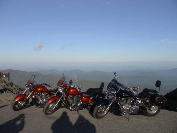 At the top of Mt. Washington, VT 2007.  We took a detour on our way home from the Laconia Bike Week.