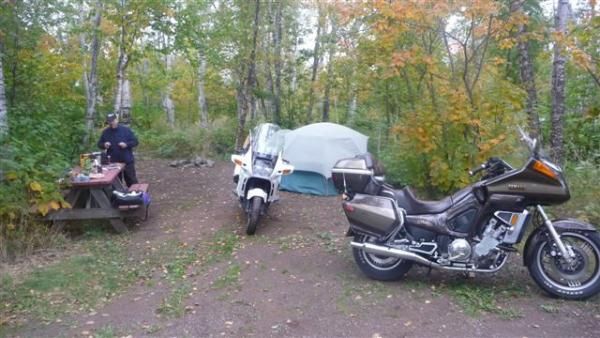 Camping just south of Toffe MN on the Cross River