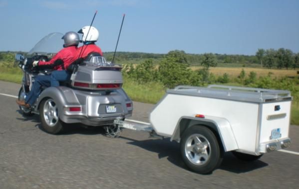 1998 Goldwing SE with Trailer, triked somewhere near Sturgis in 06'. Nana Linda, and Papa Dave.