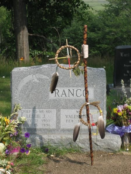 Cemetery in Maine an Indian Chief and his wfe were buried here.