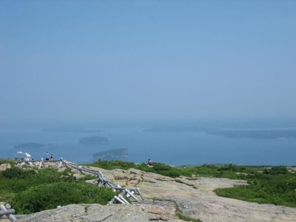 view from top of Cadillac Mountain