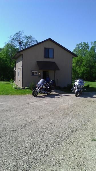 rented cabin on bike trip to the middle of no where in Houston Minnesota.