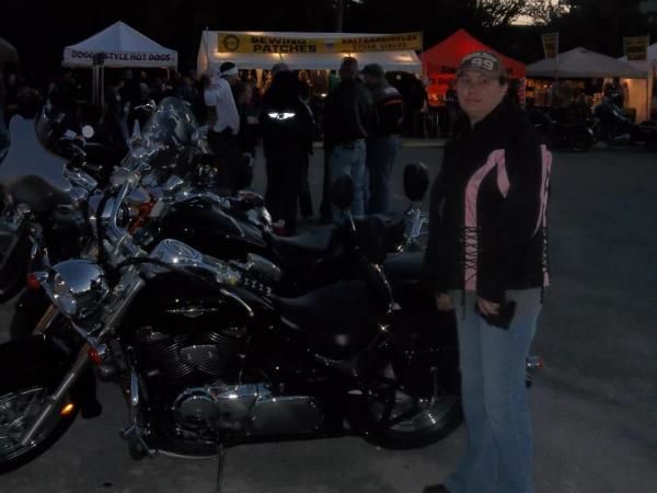 crystal and her bike thunder beach 1013