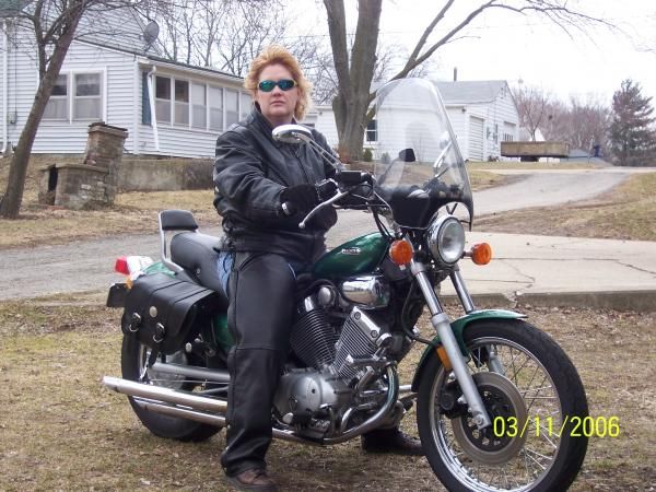 "lucy"  the wife's first street bike
1987 virago 535