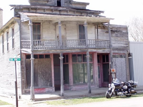 Just an old building next to the road in the Thumb area of Michigan. On the west side of the thumb.