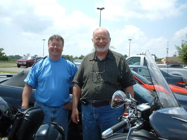 Met Venture rider Glen in Mobile Alabama(he's on the right)