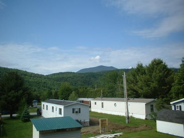 A trailer park with a view in eastern Vermont.
