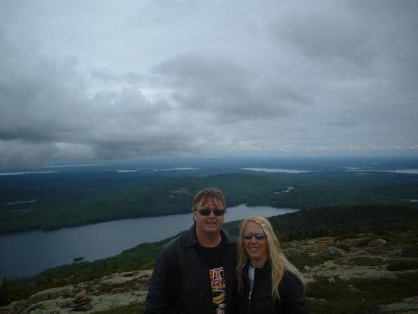 At the top of "Cadillac Mountain", Acadia.