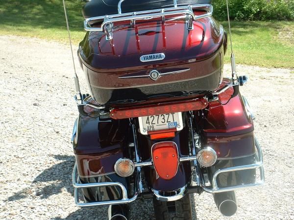 The back side of the '08 after I put on the light bar and saddle bag rails