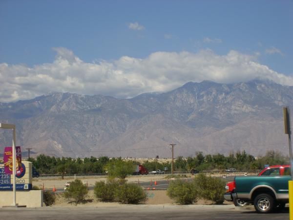 Indio, Ca.. Looking towards the mountains outside Palm Springs.