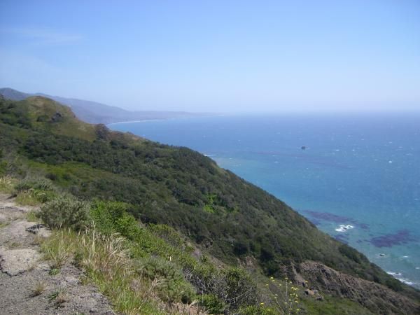 Just starting to climb up along Hwy 1, in the Los Padres National Park.