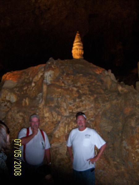 Big Ed and Ronnie, guarding the "ice cream cone".