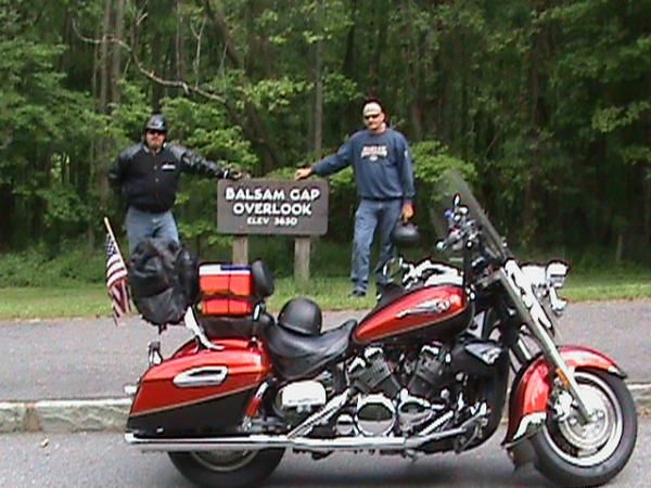 We started at Balsom Gap in North Carolina, and road north. We ran out of time and did not ride the 