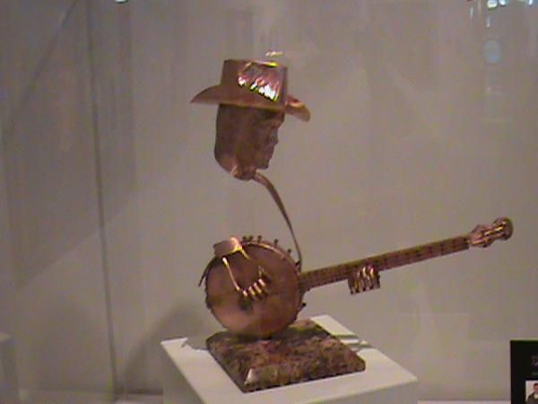 This was at a museum along the trip. I like this, made of copper. I love that bluegrass picking.