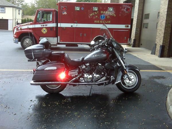 My 2008 Venture S outside the Firehouse

the red light is a whelen flashing emergency light