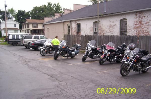 Bikes lined up