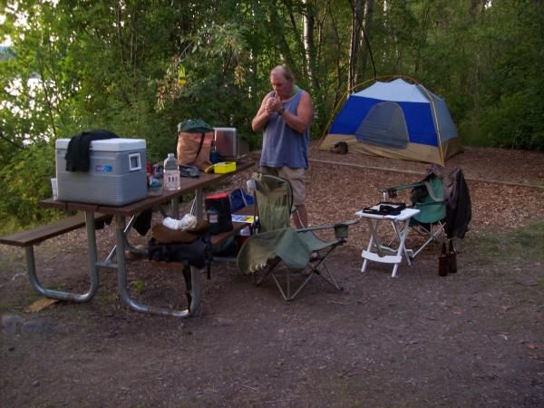 Lovely little camp at Wayfarer's State Park at Flathead Lake