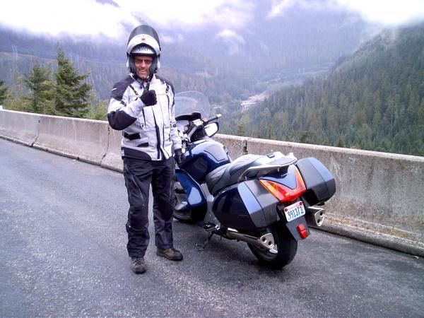 CAM 0501 Friend Paul (St.1300) Stevens Pass, Wa.  we were in for a lot more rain when we got to the 