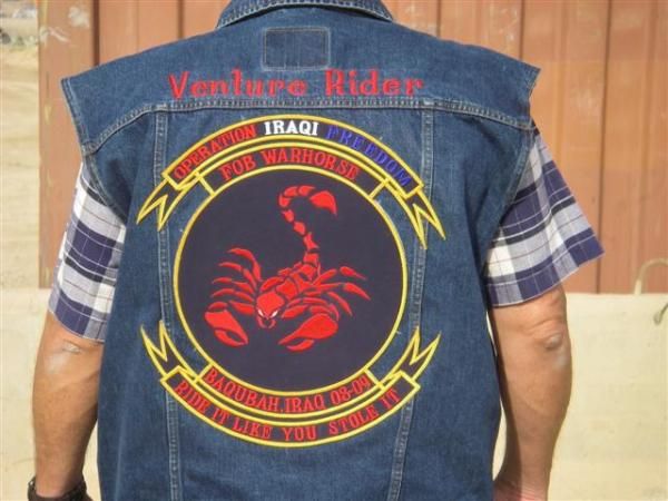 Had this vest made here in Iraq.