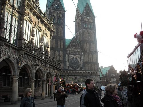 The towncenter in Bremen