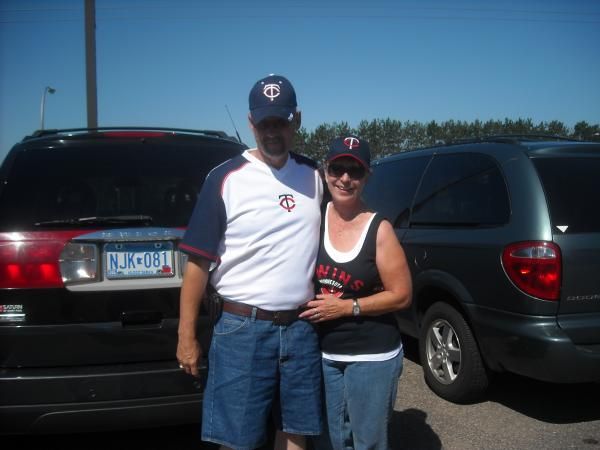 Al and I going in to Target Field