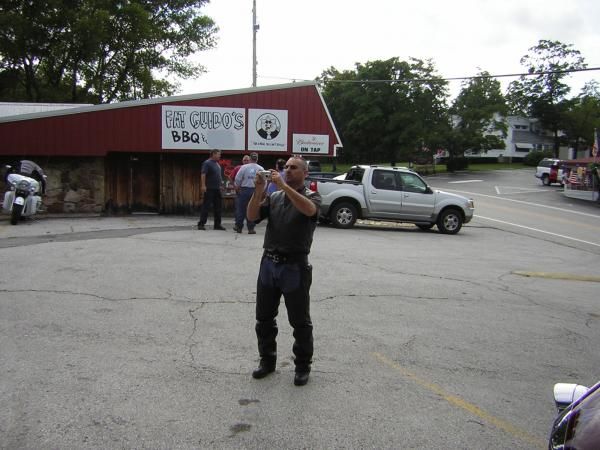 heatonmt taking a photo in Fat Guido's parking lot