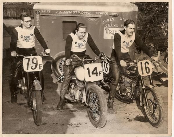 My Dad is on the right. Taken in 1949 prior to going to Daytona Florida. He was sponsored by local T