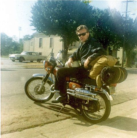 1970 Honda CL350
My second motorcycle.  This picture was taken in 1971.