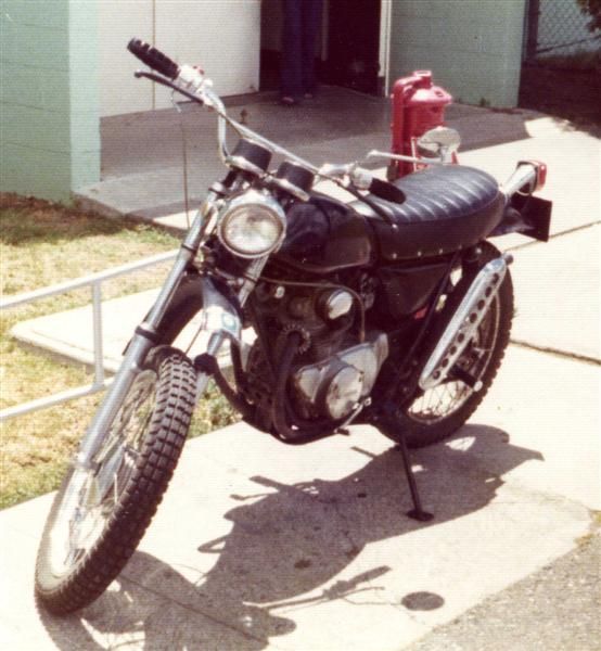 1971 Honda SL175; a true basket case, brought it home in boxes.