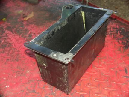 storage box constructed of ABS sheet heat formed and sealed at seams with fiberglass tape and ABS ce