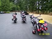 My bike.  I was the only one wearing bright yellow!  Special thanks to the Washington State Police. 