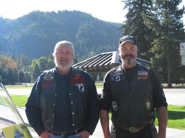 Me on the left Chris on the right. Chris, his wife - TK, and I have done several Patriot Guard missi