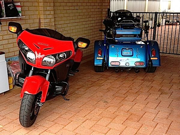F6B and Trike in the stable