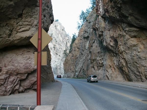 This is the world famous Hole in the wall, Going into Radium Springs B.C