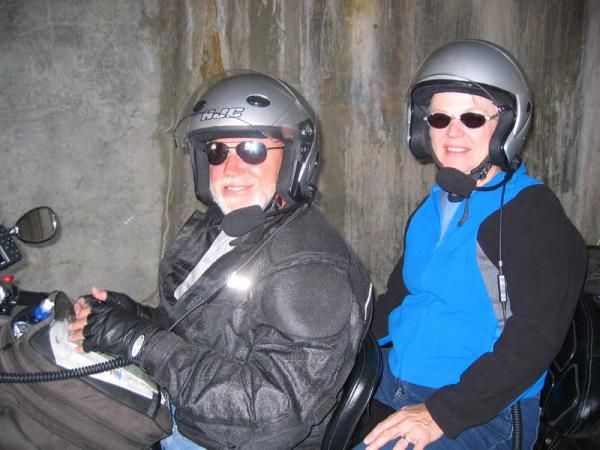 Inside Snow Tunnel on Going To The Sun Highway Glacier Nat'l Park