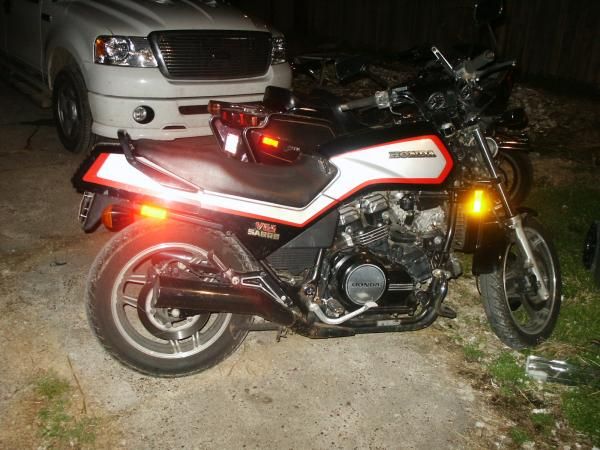1984 Honda V65 Sabre.  I just won an auction for a sport fairing for it...cant wait.