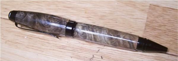 cigar pen made of buckeye burl