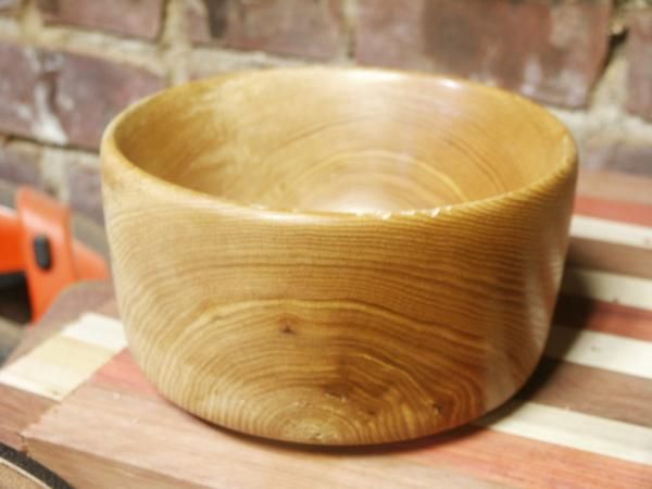 bowl made of red elm
