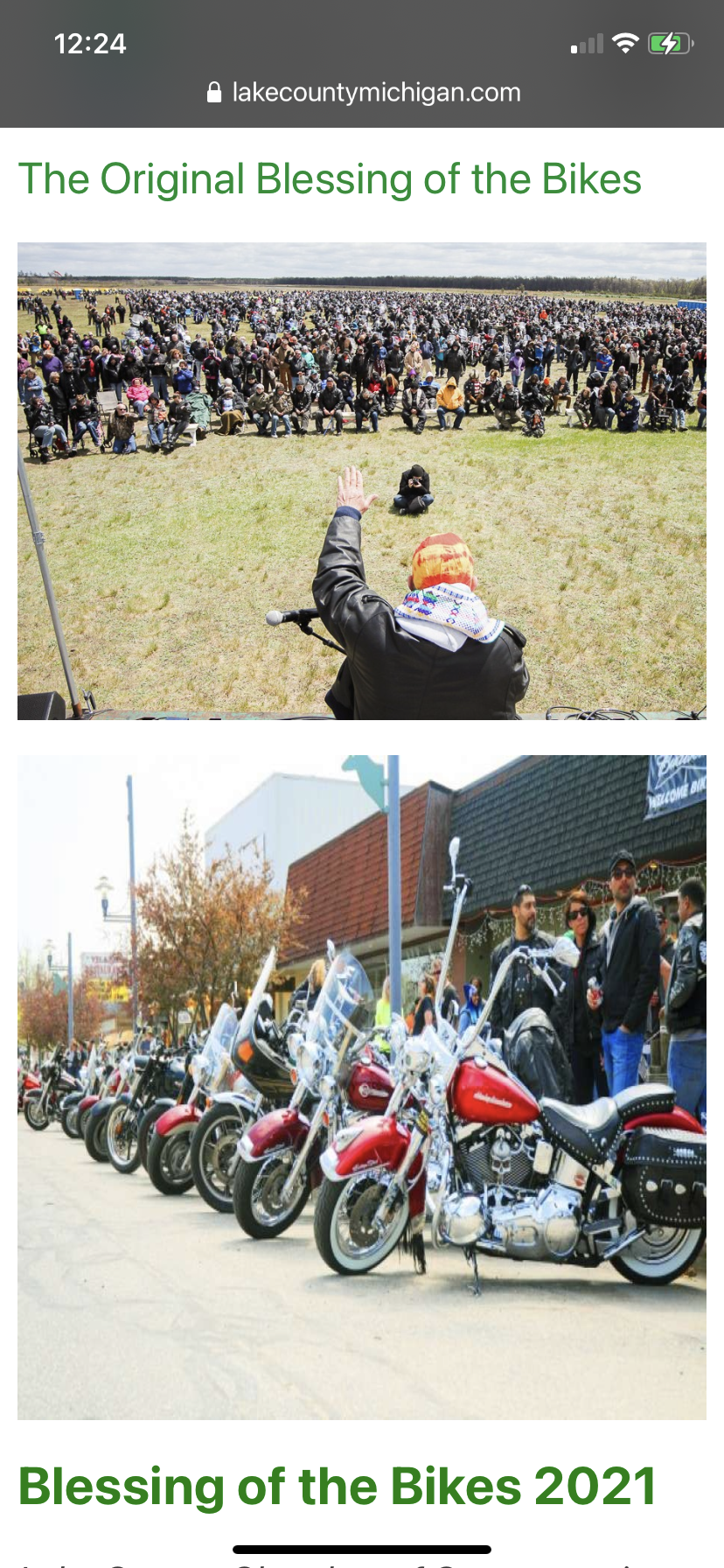 Blessing of the Bikes Downtown Baldwin 895 Michigan Avenue,  Baldwin, MI 49304